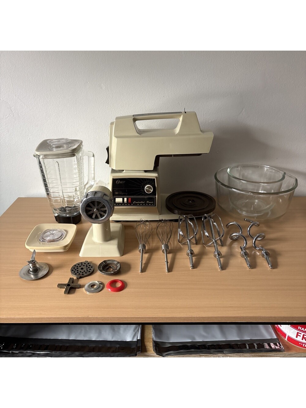 Vintage OSTER Regency Kitchen Center Stand Mixer, Blender + More